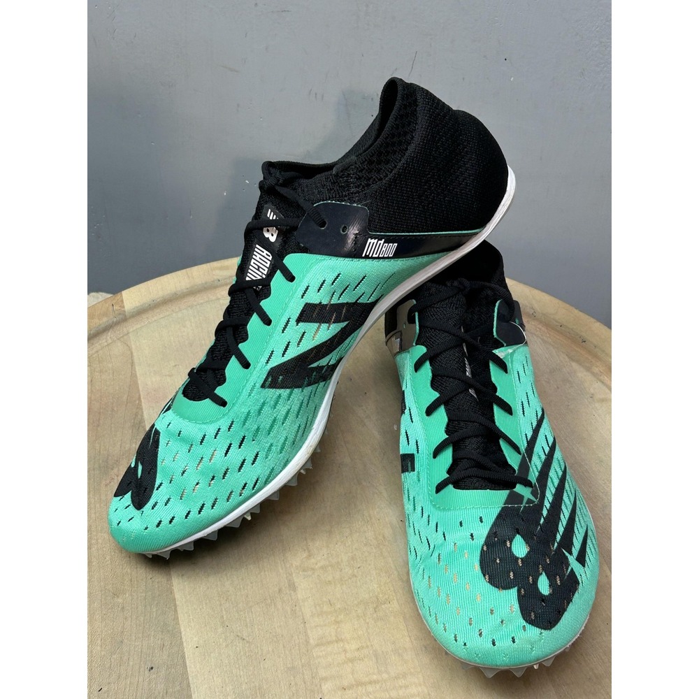 New Balance MD800v6 Track Spike Shoes Mens Size 12 Green Black Running Racing